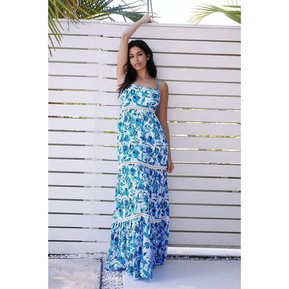 Anthropologie Catherine Cover-Up Maxi Dress x Red Carter